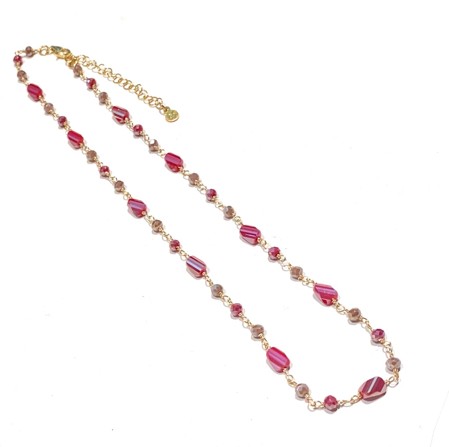 Collarino diWa Jewels choker ematite sfaccettata Pietre dure Colorate Argento sterling 925