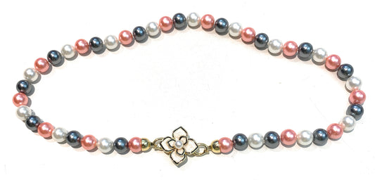 Collana diWa Jewels tipo Girocollo Perle Maiorca Multicolore Chiusura oro giallo