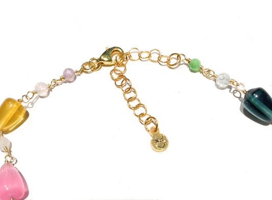 Collarino diWa Jewels choker ematite sfaccettata Pietre dure Colorate Argento sterling 925