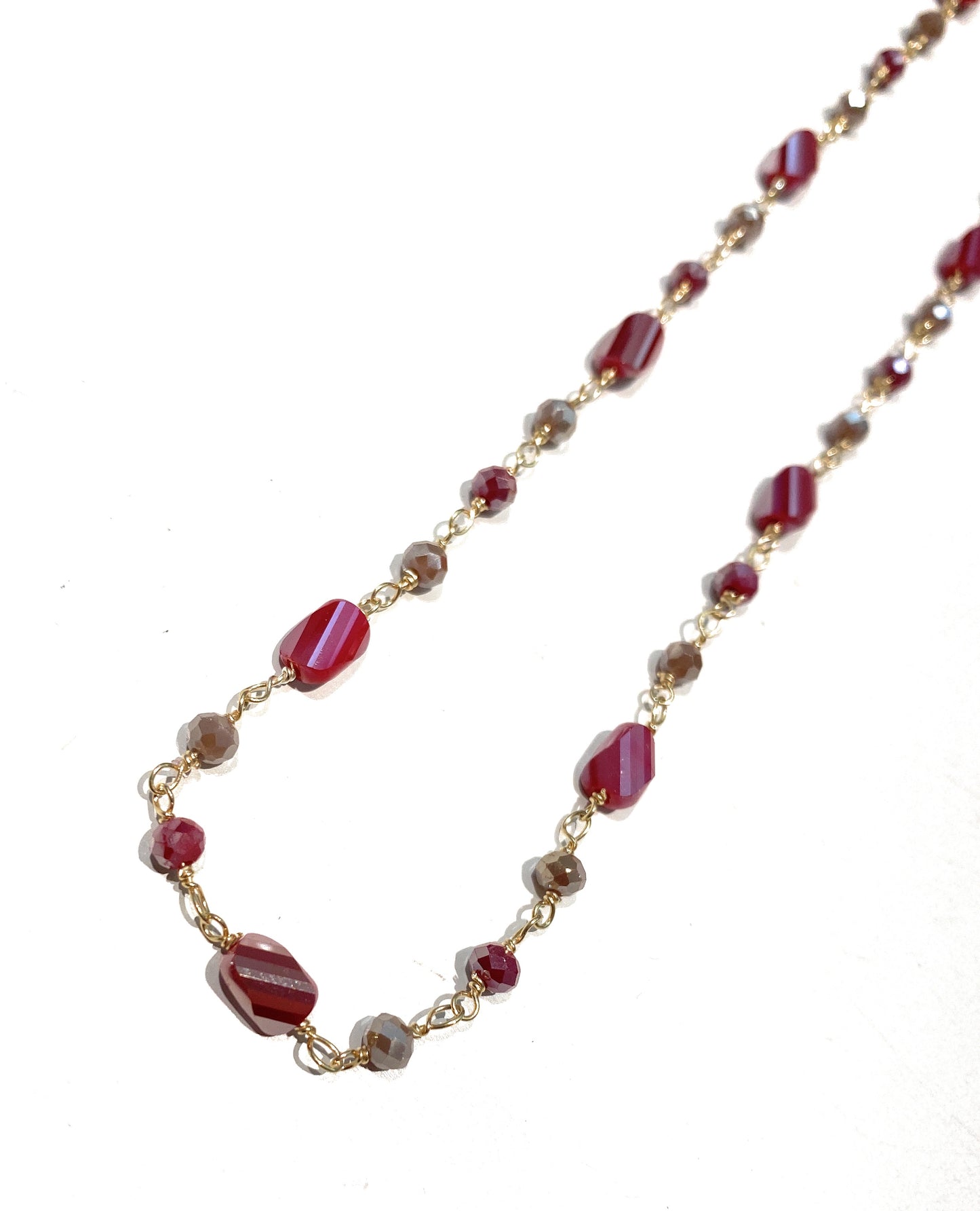 Collarino diWa Jewels choker ematite sfaccettata Pietre dure Colorate Argento sterling 925