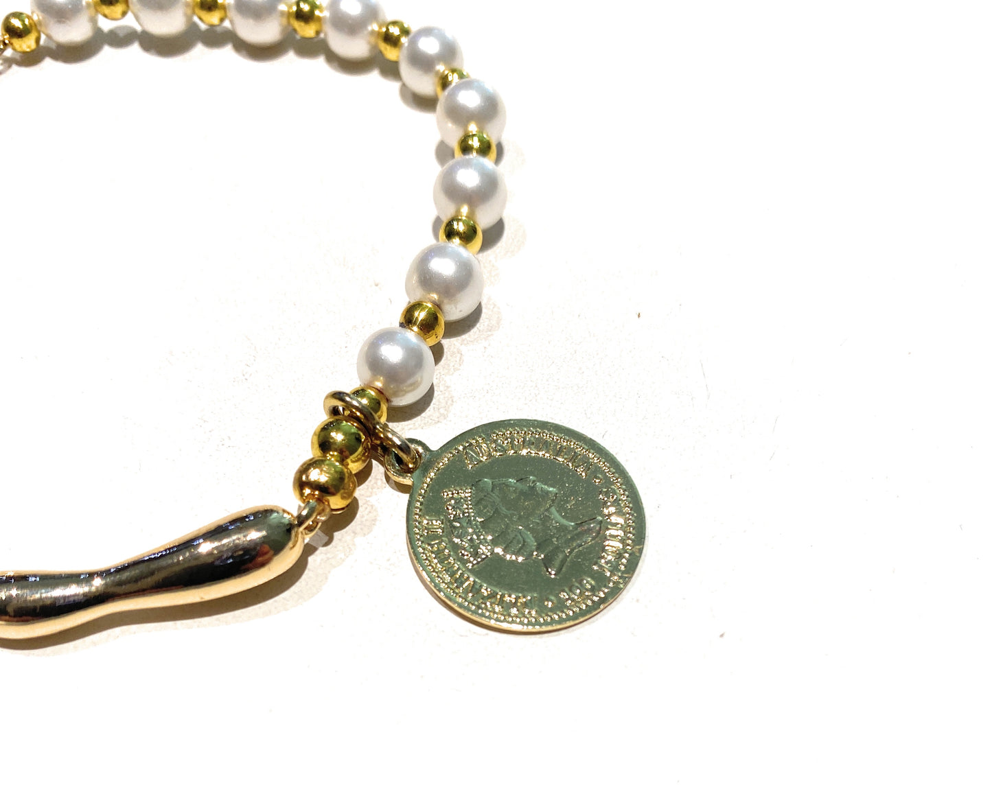 Orecchini diWa Jewels perno con Goccia e Pendente Moneta in bronzo placcato oro farfallina in argento 925