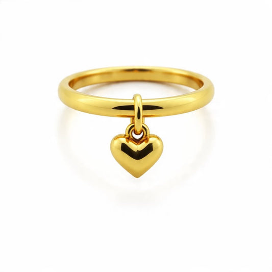 Anello in oro 18 kt con charm personalizzato