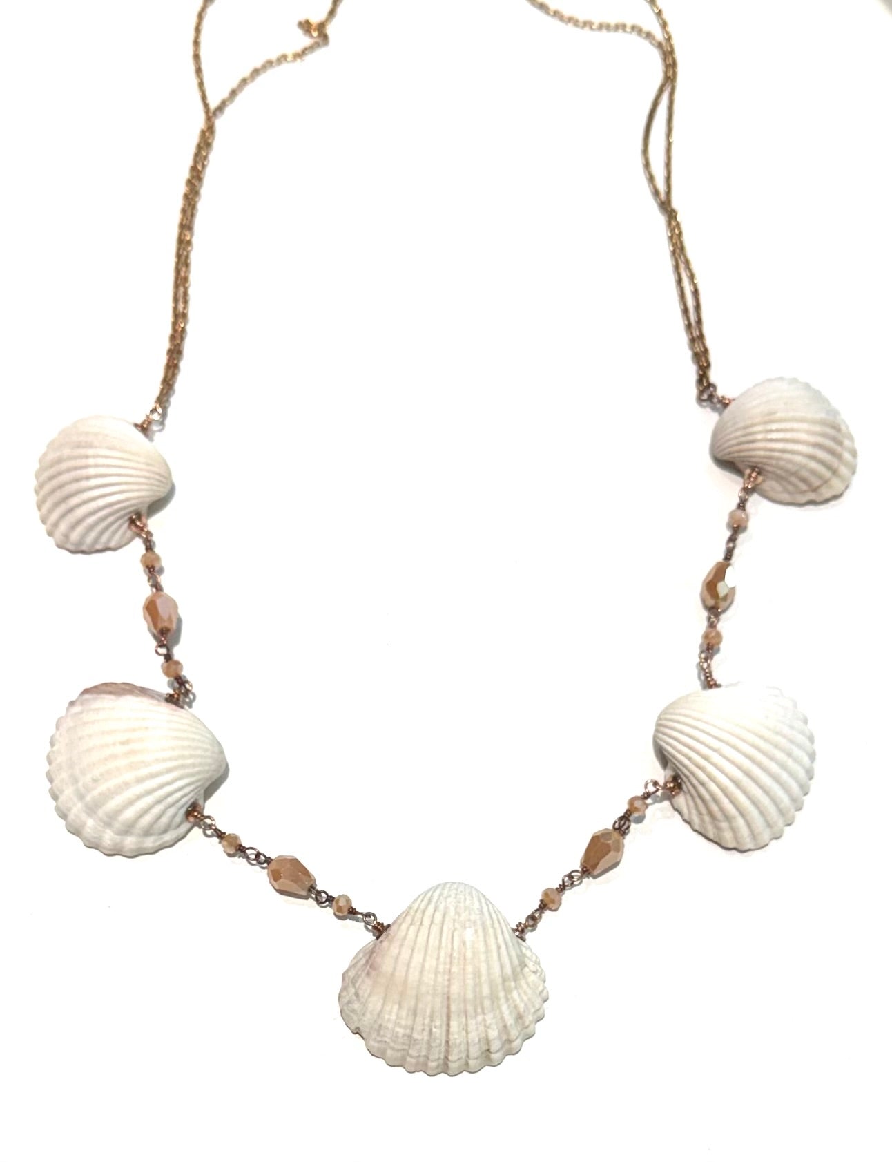 Collana diWa Jewels choker conchiglie naturali degradé collanina rolò argento sterling rosé regolabile