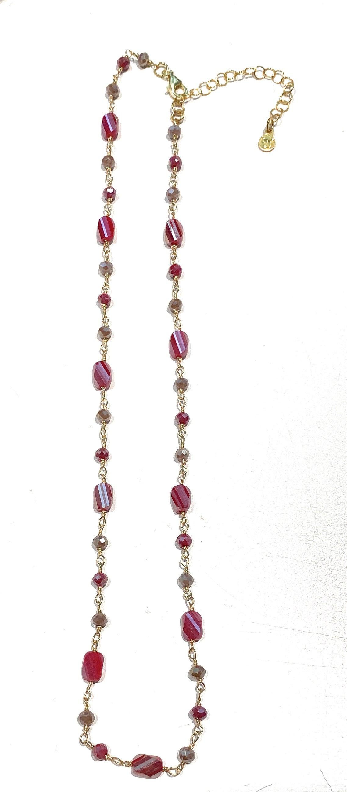 Collarino diWa Jewels choker ematite sfaccettata Pietre dure Colorate Argento sterling 925