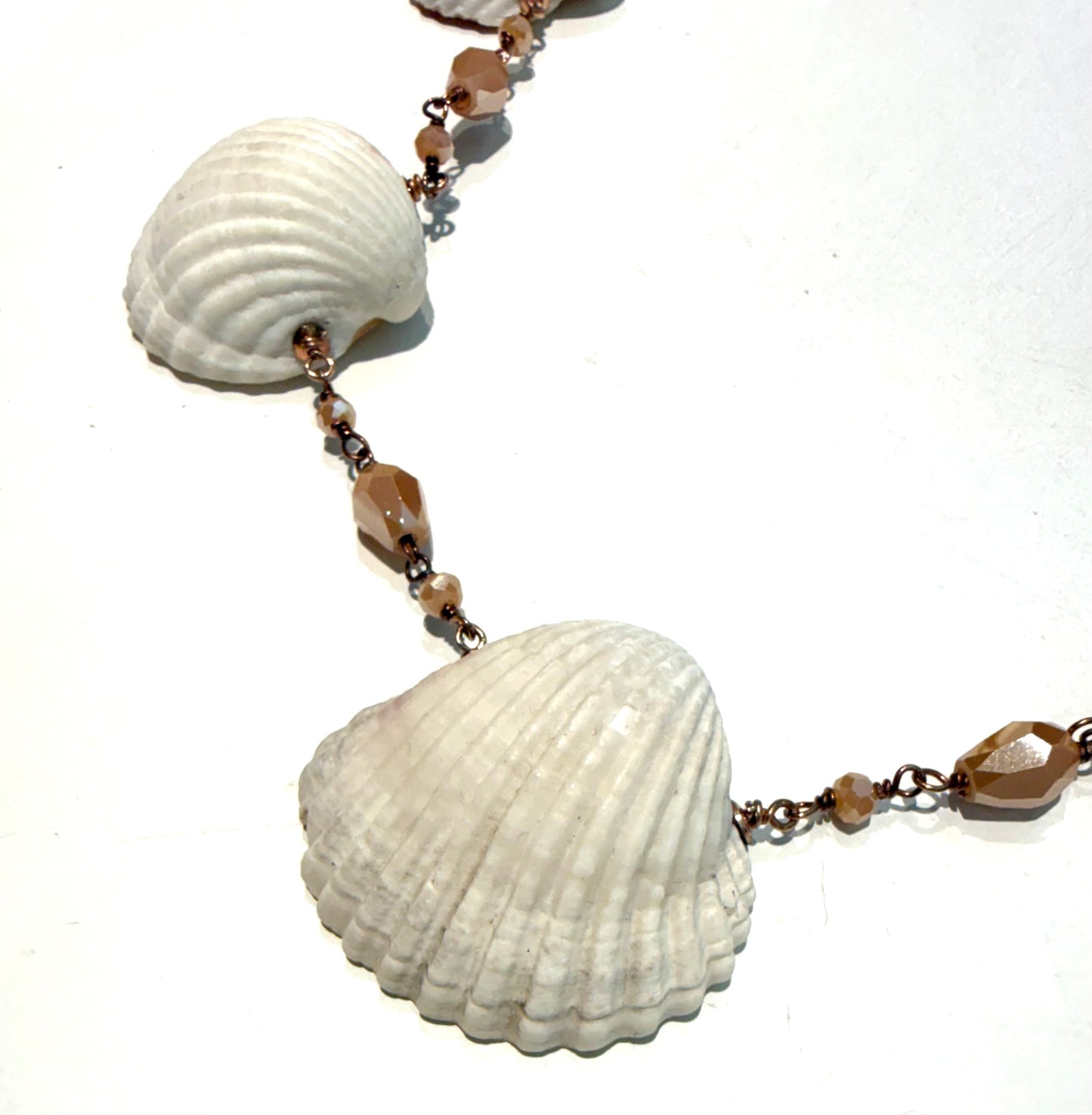 Collana diWa Jewels choker conchiglie naturali degradé collanina rolò argento sterling rosé regolabile