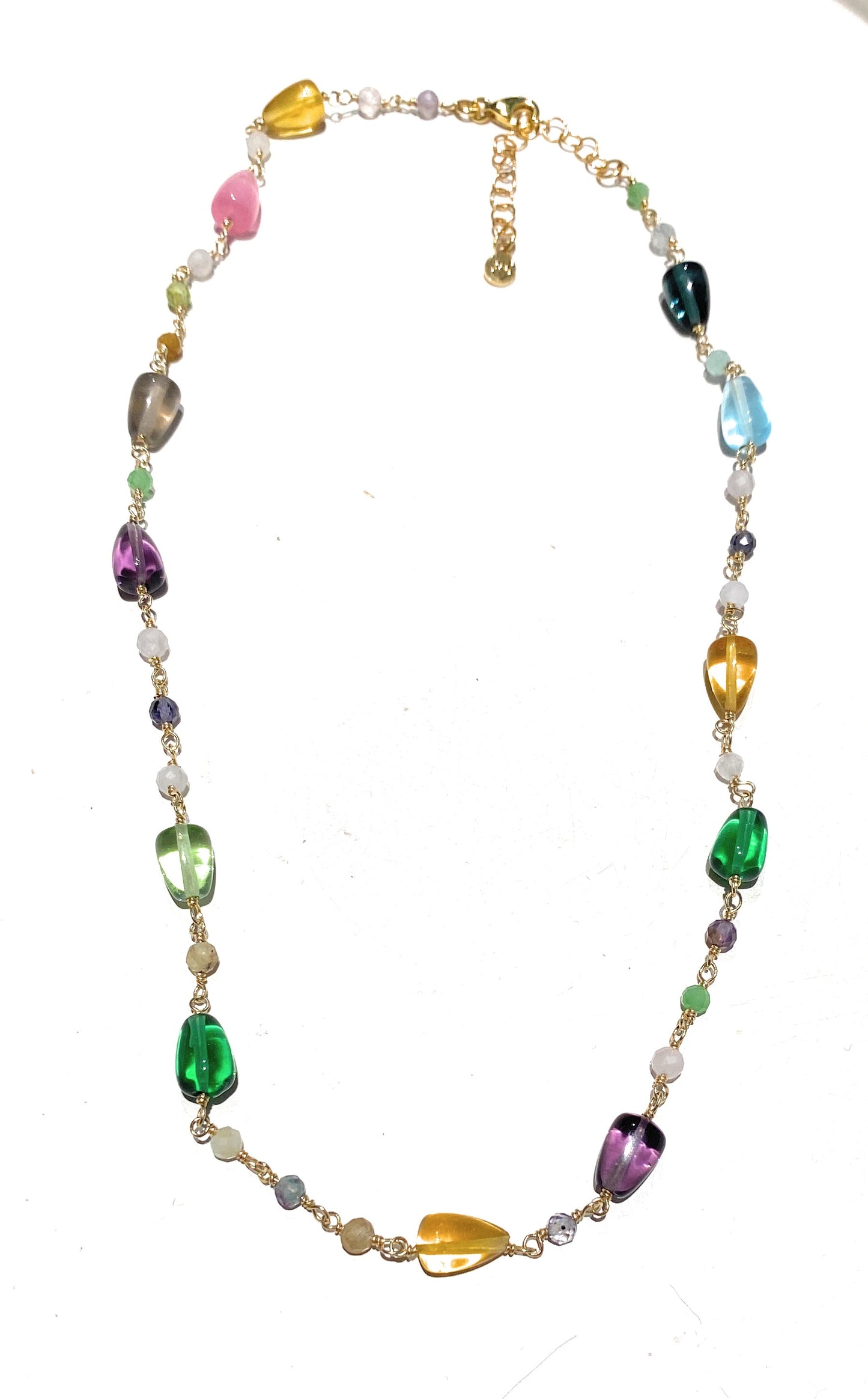 Collarino diWa Jewels choker ematite sfaccettata Pietre dure Colorate Argento sterling 925