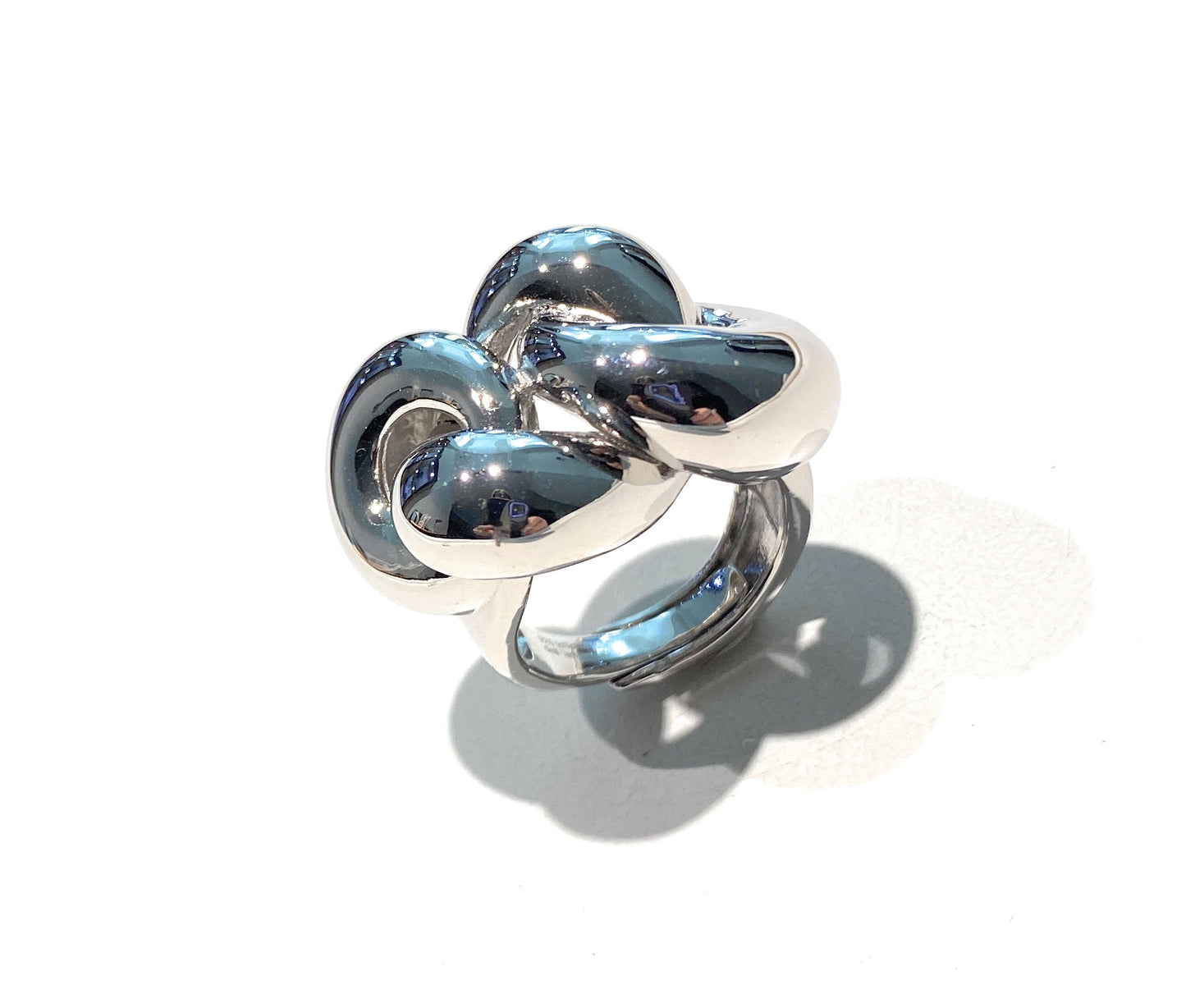 Anello Nodo in Argento Massiccio 925 – Design Unisex, Regolabile e Simbolico