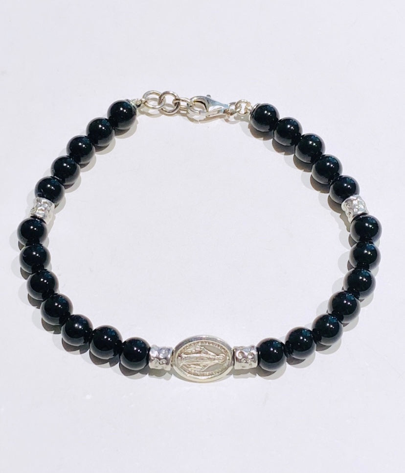 Bracciale diWa Jewels “Madonna miracolosa” Argento sterling 925 placcato oro giallo