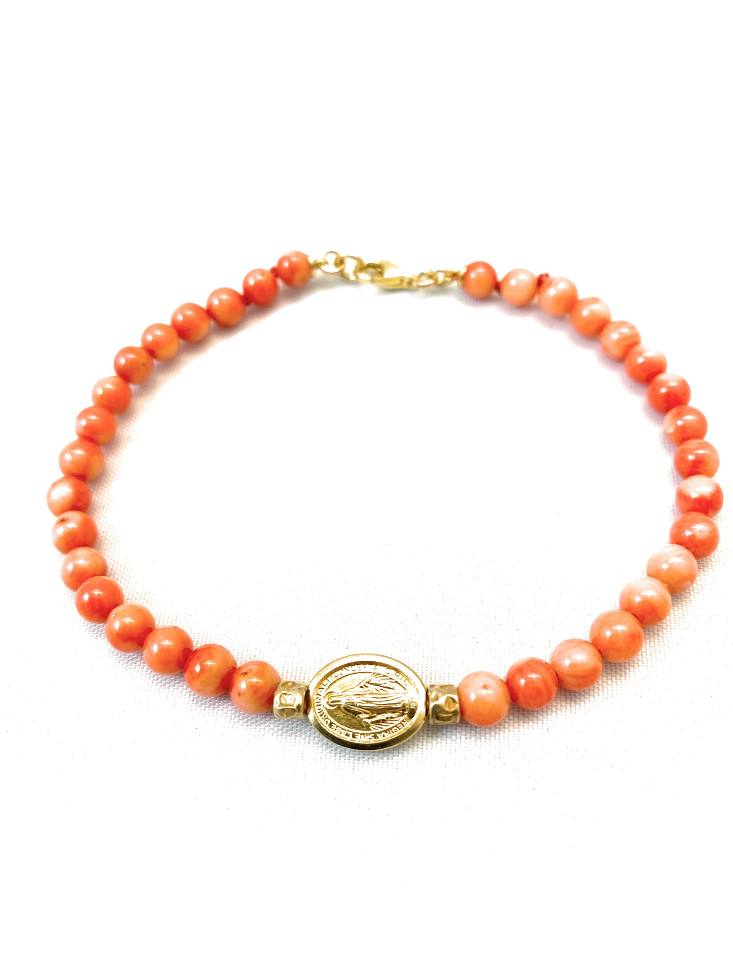 Bracciale diWa Jewels “Madonna miracolosa” Argento sterling 925 placcato oro giallo